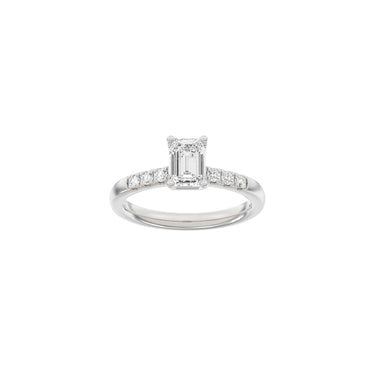 LUXURY Classic firkant 1,2 ct. - 14 kt. Hvidguld