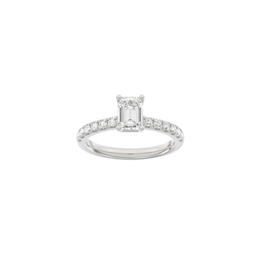 LUXURY Classic firkant 1,4 ct. - 14 kt. Hvidguld