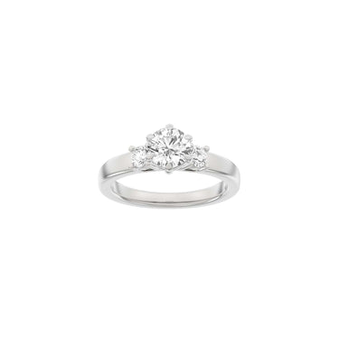 LUXURY Modern rund 1,33 ct. - 14 kt. Hvidguld