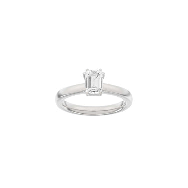LUXURY Modern oval 1,0 ct. - 14 kt. Hvidguld