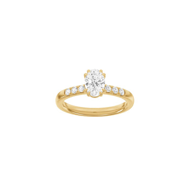 LUXURY Modern oval 1,2 ct. - 14 kt. Guld