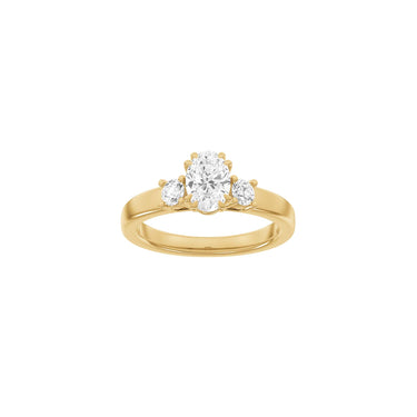 LUXURY Modern oval 1,33 ct. - 14 kt. Guld
