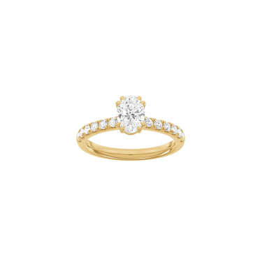 LUXURY Modern oval 1,4 ct. - 14 kt. Guld