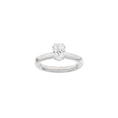 LUXURY Modern firkant 1,0 ct. - 14 kt. Hvidguld