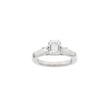 LUXURY Modern firkant 1,33 ct. - 14 kt. Hvidguld