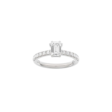 LUXURY Modern firkant 1,4 ct. - 14 kt. Hvidguld