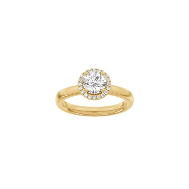 LUXURY Halo rund 1,12 ct. - 14 kt. Guld
