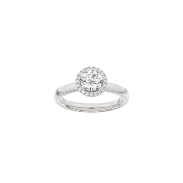 LUXURY Halo rund 1,12 ct. - 14 kt. Hvidguld