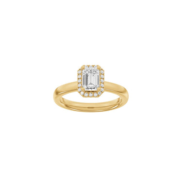 LUXURY Halo firkant 1,12 ct. - 14 kt. Guld