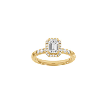 LUXURY Halo firkant 1,32 ct. - 14 kt. Guld