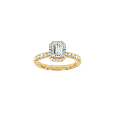 LUXURY Halo firkant 1,52 ct. - 14 kt. Guld