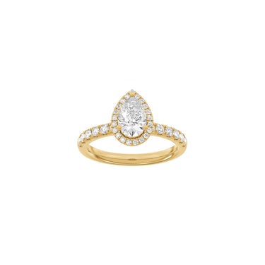 LUXURY Halo dråbe 1,52 ct. - 14 kt. Guld