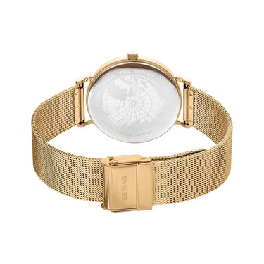 Classic dameur - Guld/hvid fra Bering