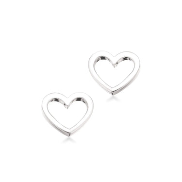 Ørepynt hjerte sølv fra Scrouples Jewellery