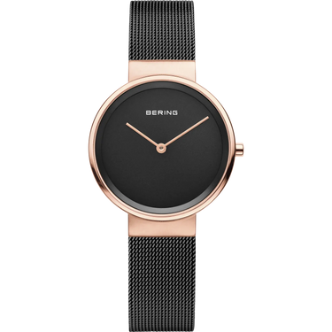 Classic dameur - Rosa guld/sort fra Bering
