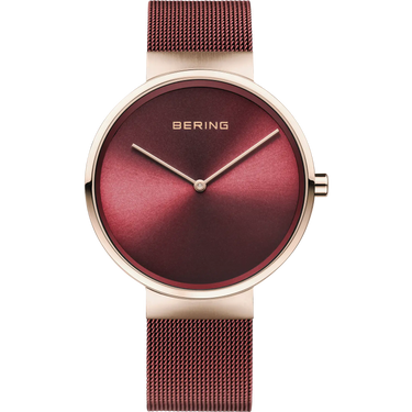 Classic unisex ur - Rosa guld/rød fra Bering