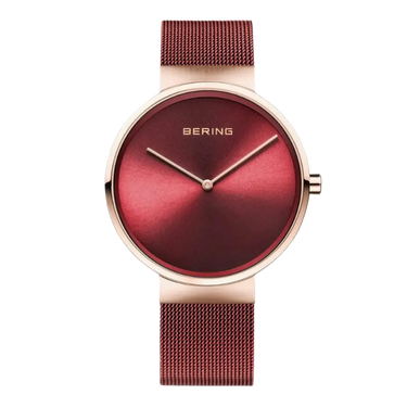 Classic unisex ur - Rosa guld/rød fra Bering