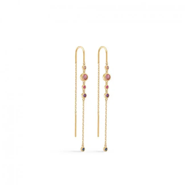 Luxury Rainbow ørehænger - 14 kt. Guld fra Mads Z Gold Label