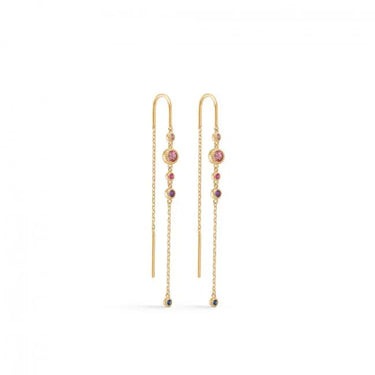 Luxury Rainbow ørehænger - 14 kt. Guld fra Mads Z Gold Label