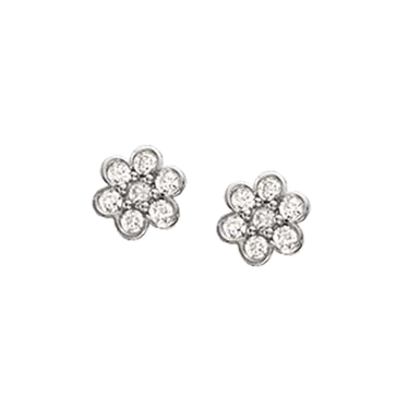 Soho blomster ørestik - Sølv fra Scrouples Jewellery
