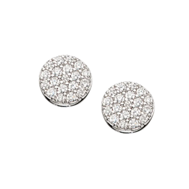 SoHo ørepynt cirkel syn.zir. sølv rh. fra Scrouples Jewellery