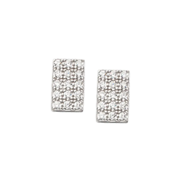 SoHo ørepynt stav syn.zir. sølv rh. fra Scrouples Jewellery