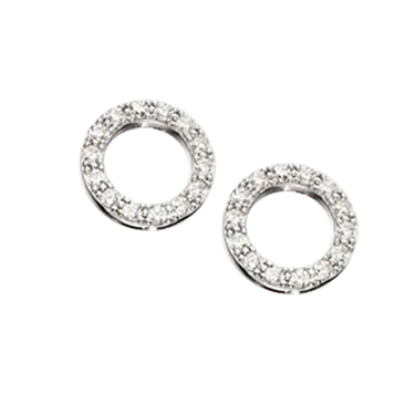 SoHo cirkel ørestik - Sølv fra Scrouples Jewellery