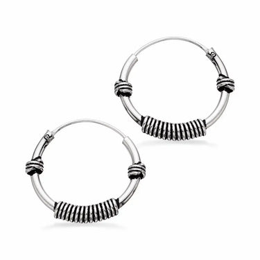 *Creol 18 mm. sølv ox. fra Scrouples Jewellery