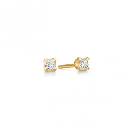 Crown Ørestikker 0,09 ct. - 14 kt. Guld fra Mads Z Crown