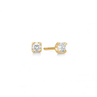 Crown Ørestikker 0,18 ct. - 14 kt. Guld fra Mads Z Crown