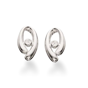 Ørepynt med syn.zirkoner - Sølv fra Scrouples Jewellery