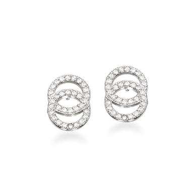 SoHo ørestik m. cirkler - Sølv fra Scrouples Jewellery