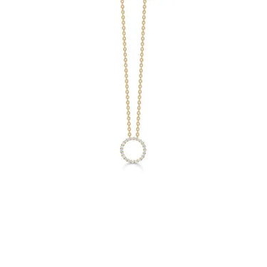 Diamond Halo vedhæng - 14 kt. Guld fra Mads Z Gold Label