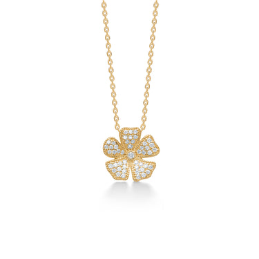 Fleur Vedhæng - 14 kt. Guld fra Mads Z Gold Label