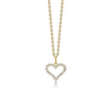 Tender Heart vedhæng - 14 kt. Guld fra Mads Z Gold Label