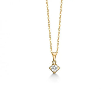 Crown Vedhæng 0,16 ct. - 14 kt. Guld fra Mads Z Crown