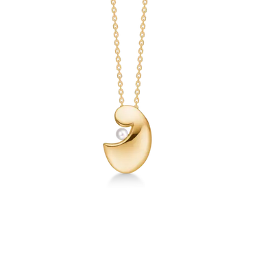 14 kt. vedhæng Mother // Child m. perle fra Mads Z Gold Label