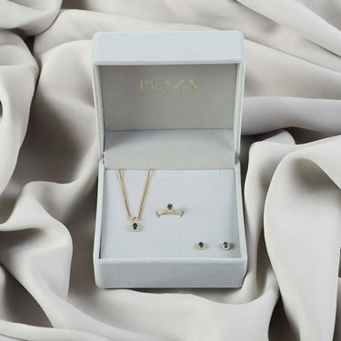 Madeleine vedhæng m. London Blue topas - 14 kt. Guld fra Mads Z Gold Label