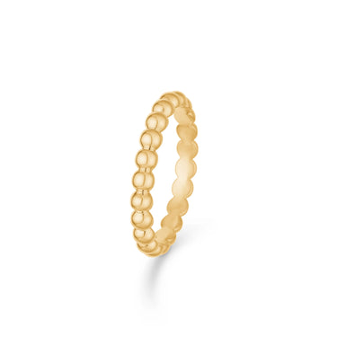 Poetry ring m. kugler - 14 kt. Guld fra Mads Z Gold Label