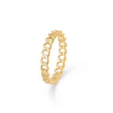 Poetry Panzer ring - 14 kt. Guld fra Mads Z Gold Label