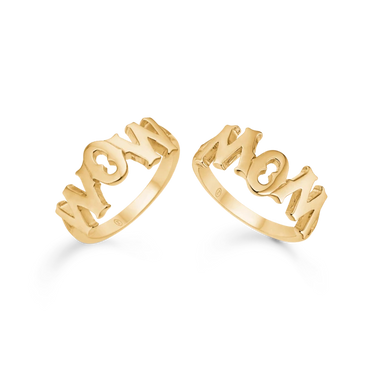Wow/Mom Ring - 14 kt. Guld