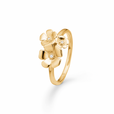 Fleur Ring - 14 kt