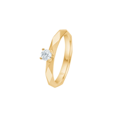 Romeo &amp; Juliet Ring m. 0,20 ct.W.SI - 14kt. fra Mads Z Gold Label