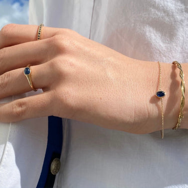 14 kt. ring Cabochon m. ægte S fra Mads Z Gold Label