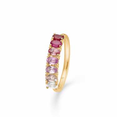 Poetry Ruby Ring - 14 kt. Guld