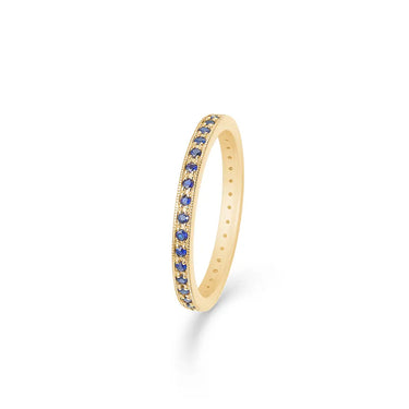 Poetry Ring m. Safirer - 14 kt. Guld fra Mads Z Gold Label
