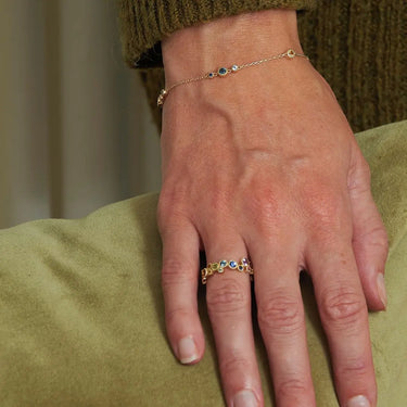 Luxury Rainbow Armbånd - 14 kt. Guld fra Mads Z Gold Label