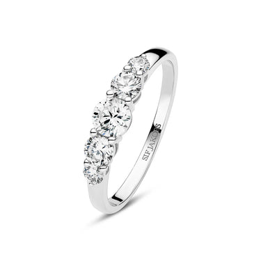 Tiara Ring - 14 kt. Hvidguld