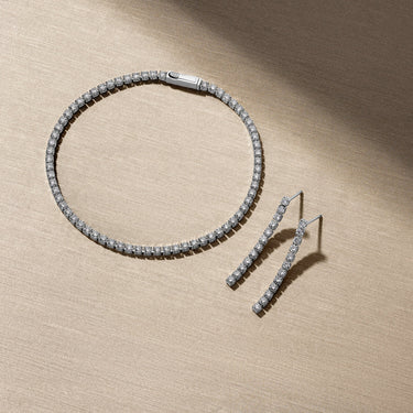 Diamante Armbånd - 14 kt. Hvidguld