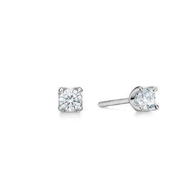 Crown Ørestikker 0,50 ct. - 14 kt. Hvidguld fra Mads Z Crown